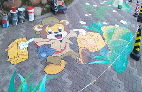 赤水夏季画地面彩绘会遇到的问题