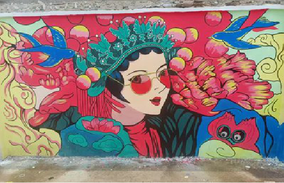 赤水墙体彩绘-网红墙