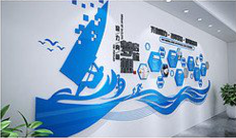 赤水海浪主题文化墙如何设计？