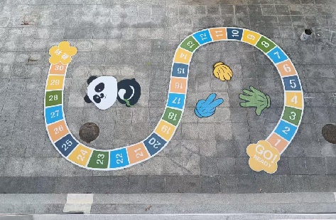 赤水地面游戏彩绘