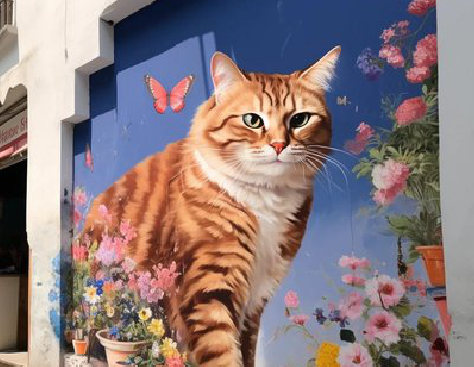 赤水自己绘制有个性的手绘墙